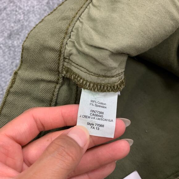 J Crew Jeans Mens 33 Ivy Green Toothpick Ankle Super Skinny Stretch 5 Pocket - Picture 7 of 11